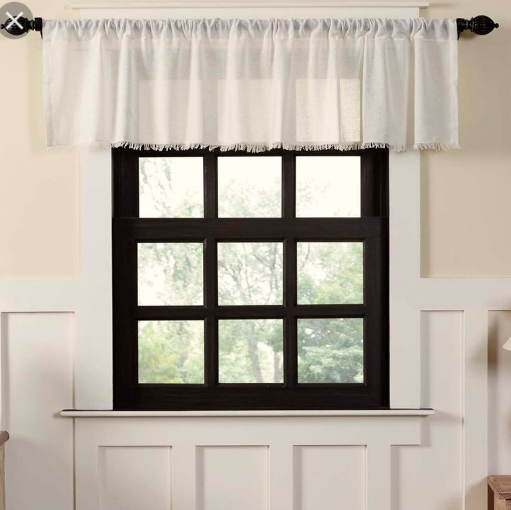 Tobacco Cloth Valance 90" long